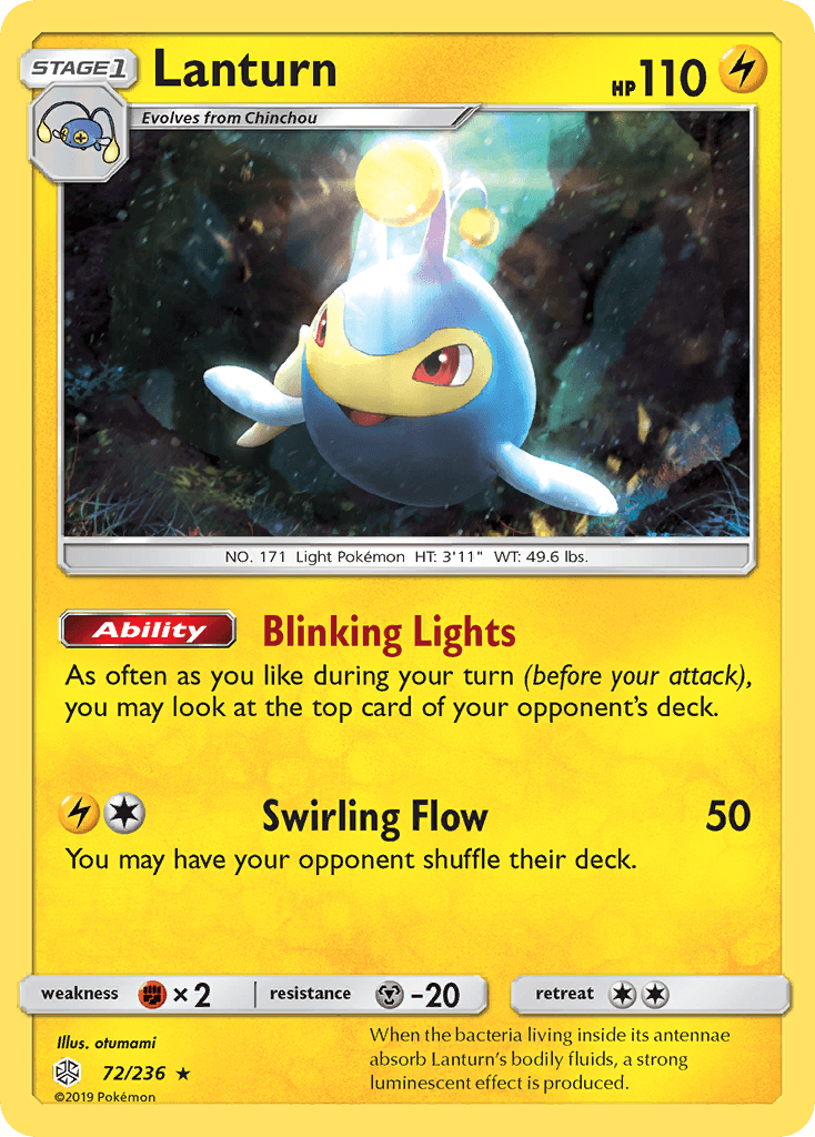 Carta Pokémon Lanturn 72