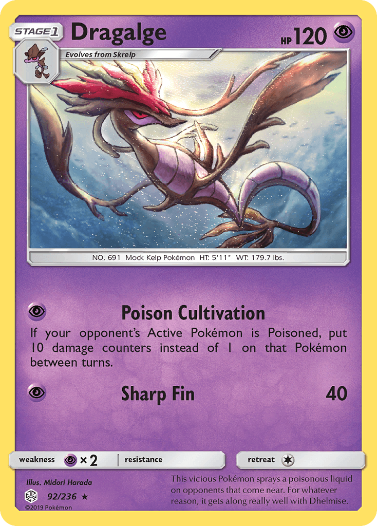 Carta Pokémon Dragalge 92