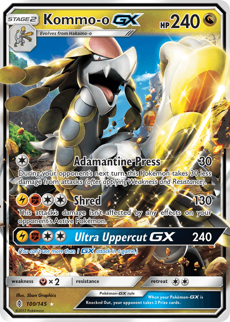 Carta Pokémon Kommo-o-GX 100