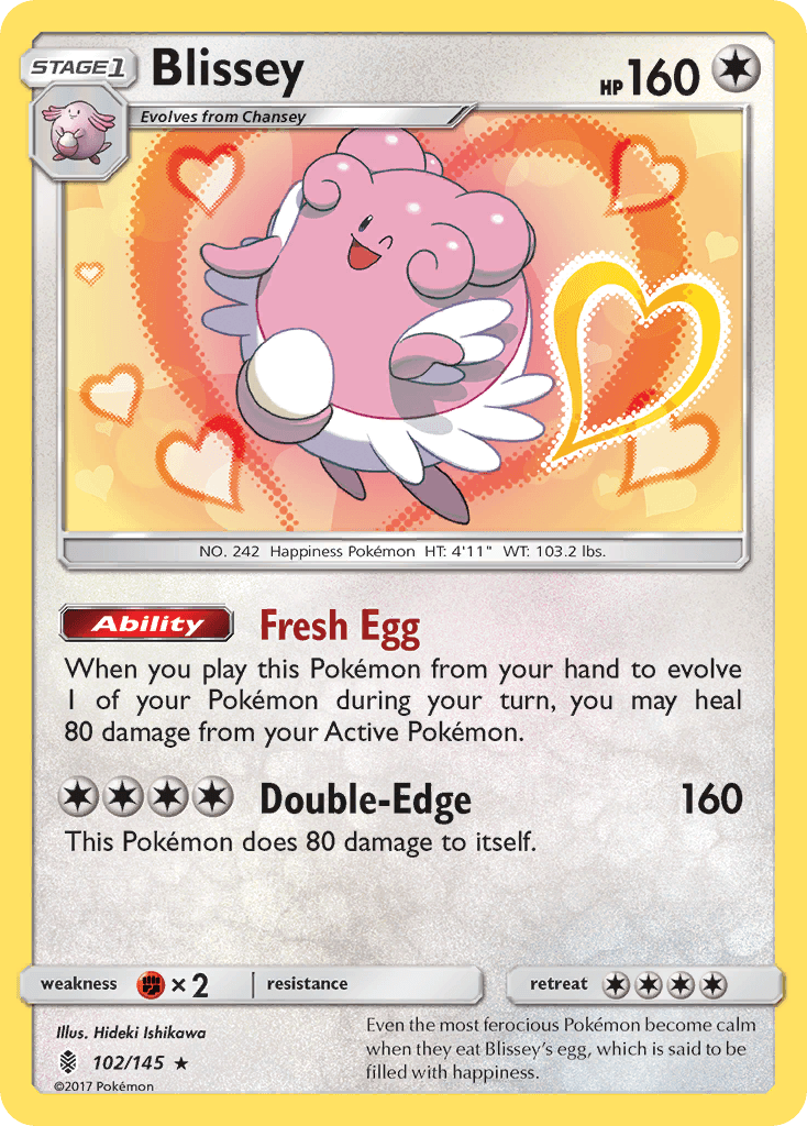 Carta Pokémon Blissey 102