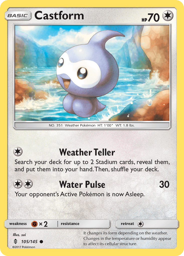 Carta Pokémon Castform 105