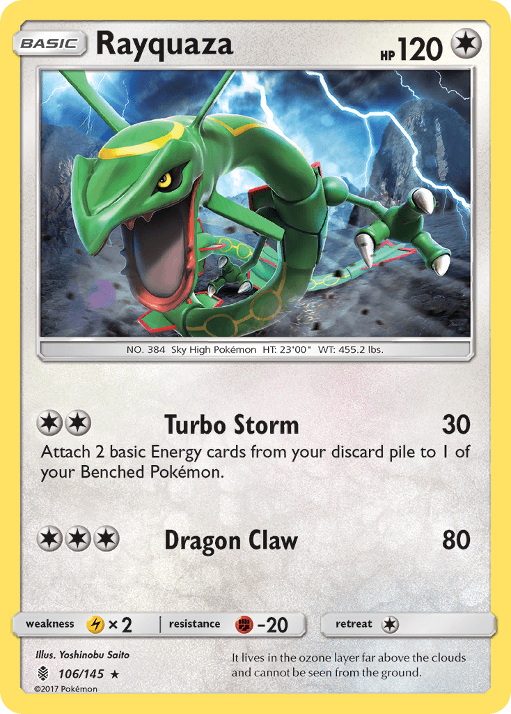 Carta Pokémon Rayquaza 106