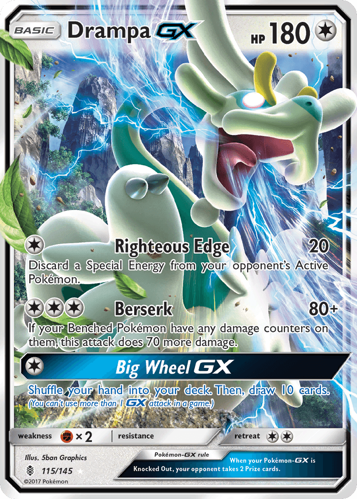 Carta Pokémon Drampa-GX 115