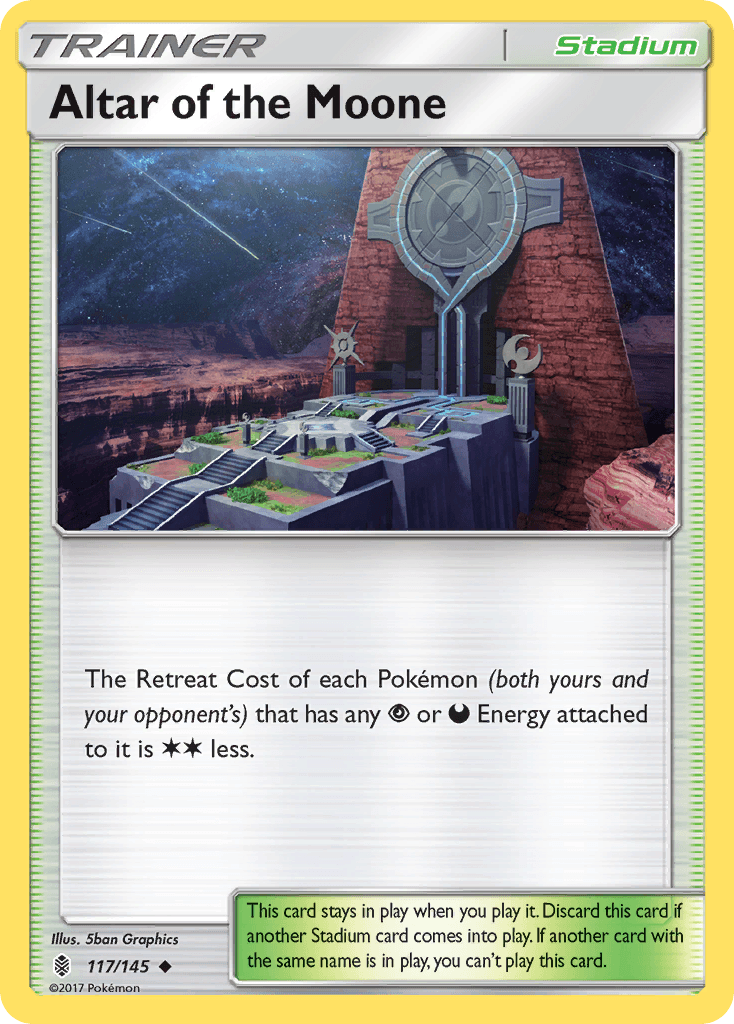 Carta Pokémon Altar of the Moone 117