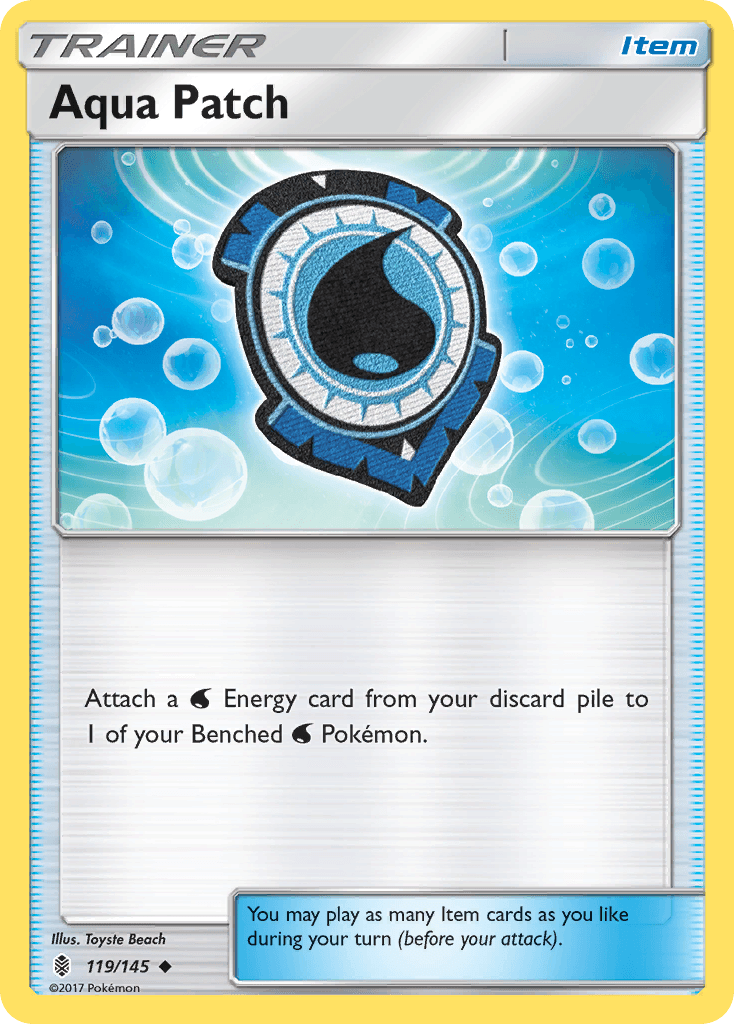 Carta Pokémon Aqua Patch 119