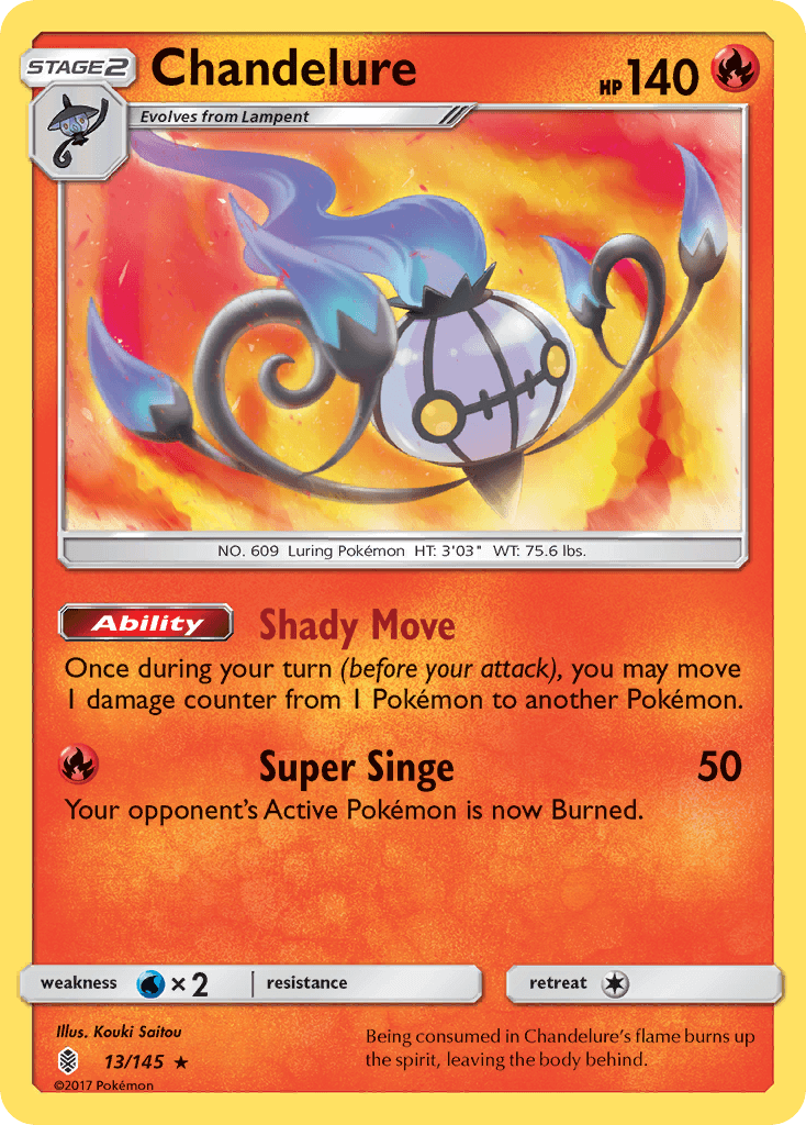 Carta Pokémon Chandelure 13