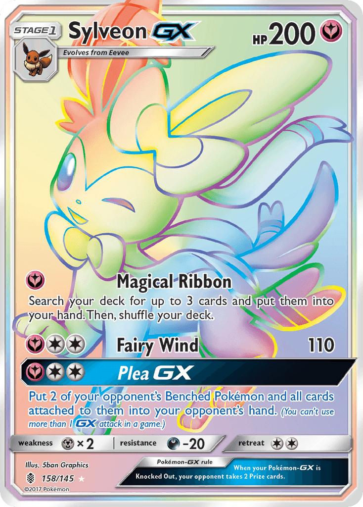 Carta Pokémon Sylveon-GX 158