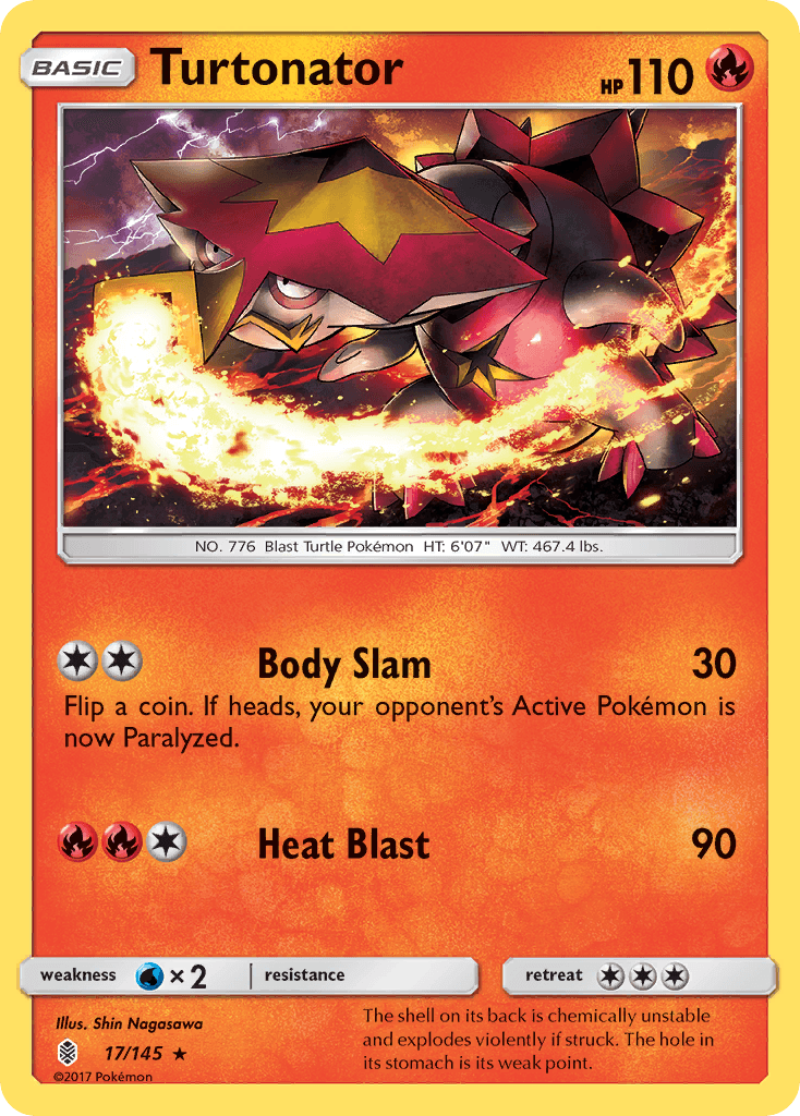 Carta Pokémon Turtonator 17