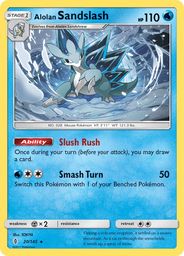 Carta Pokémon Alolan Sandslash 20
