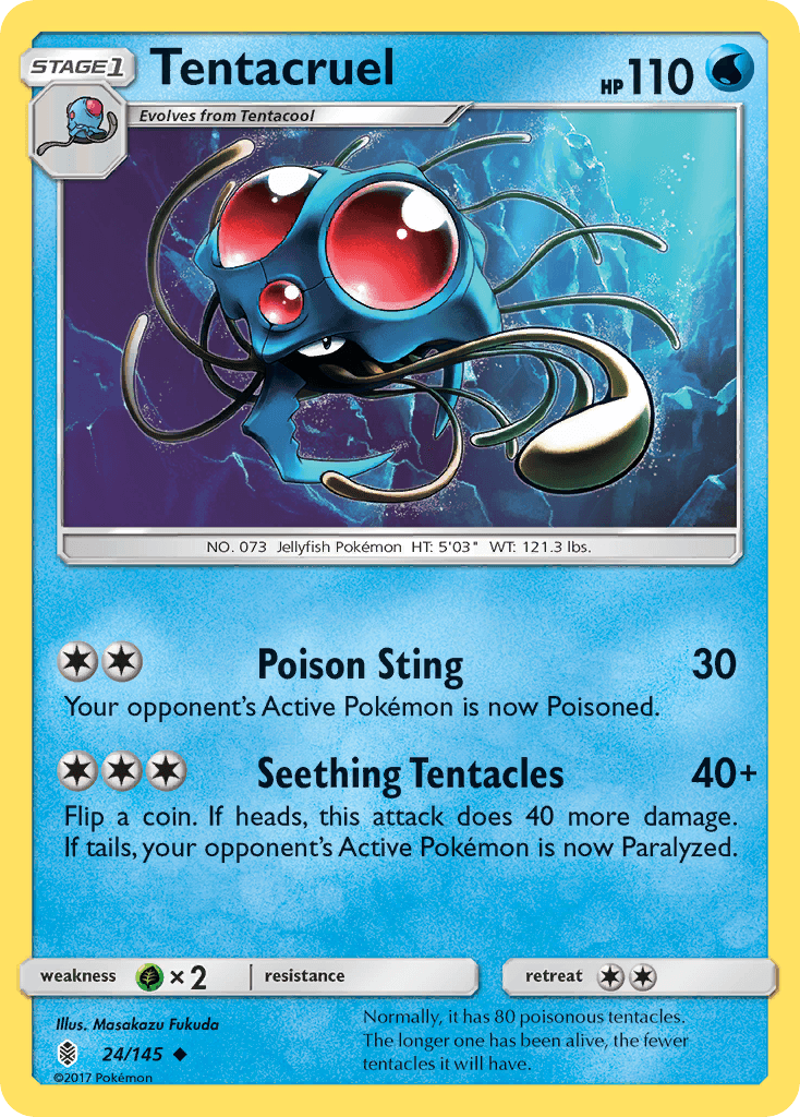 Carta Pokémon Tentacruel 24
