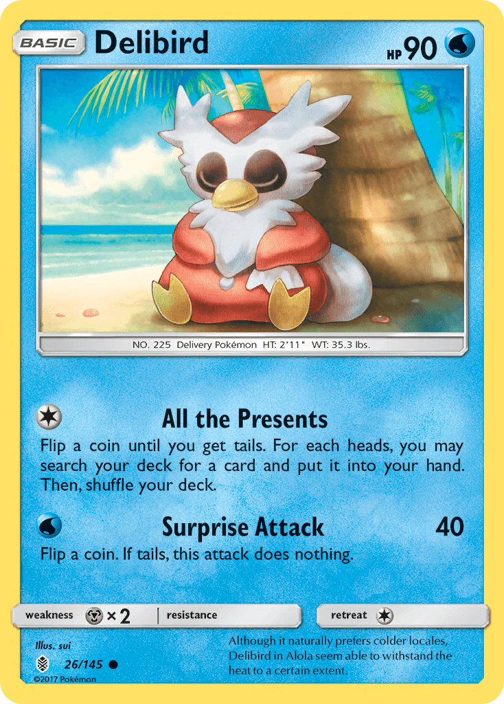 Carta Pokémon Delibird 26