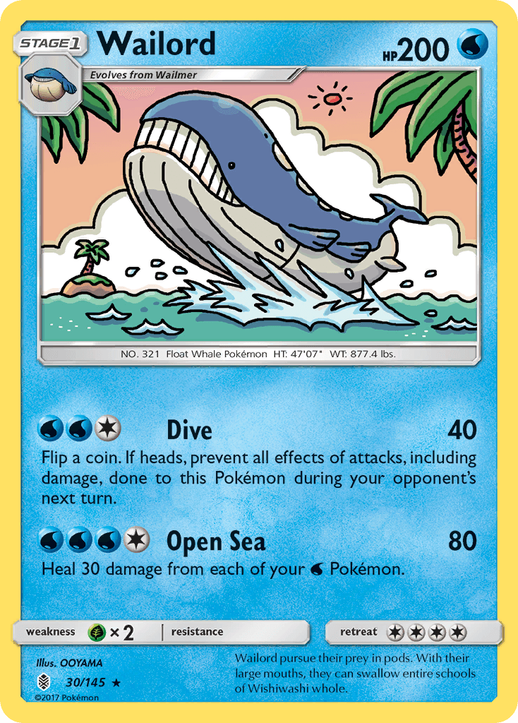 Carta Pokémon Wailord 30