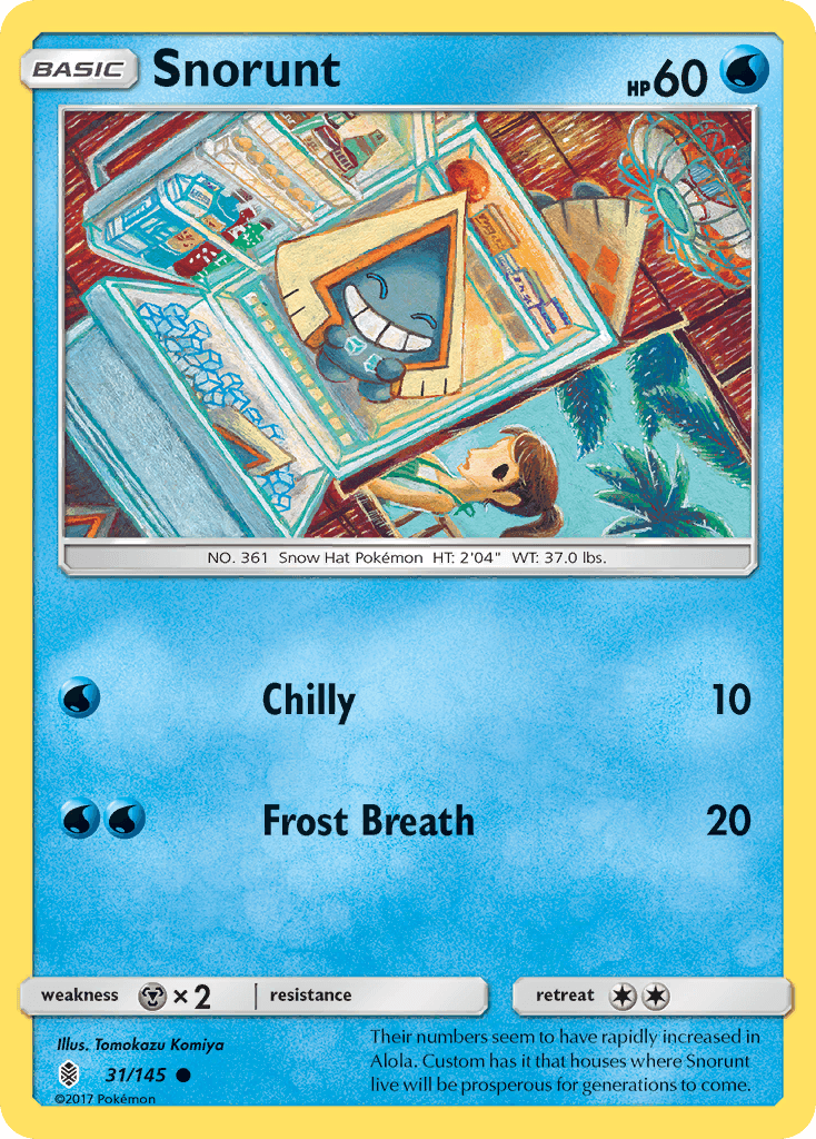 Carta Pokémon Snorunt 31