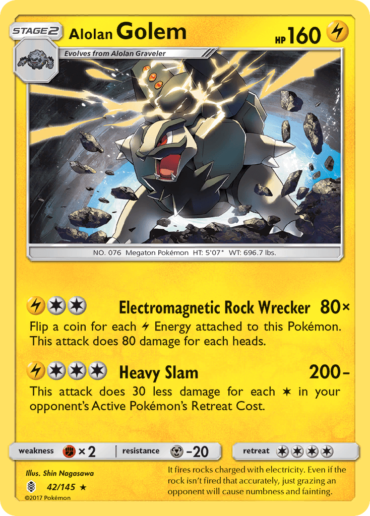 Carta Pokémon Alolan Golem