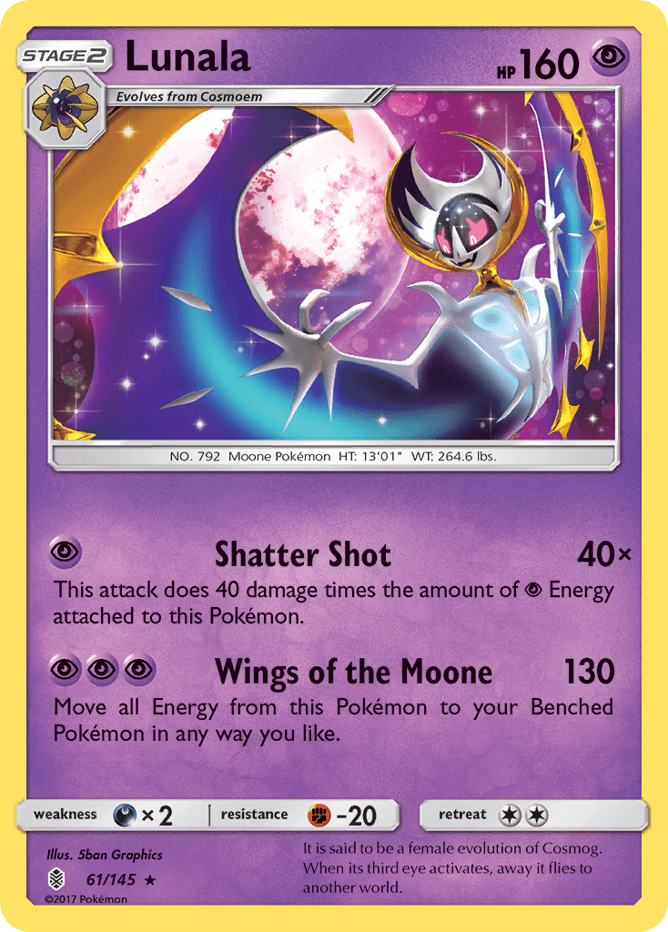 Carta Pokémon Lunala 61