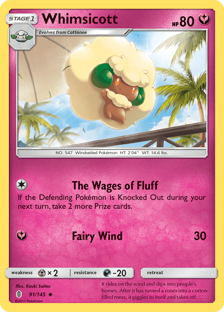 Carta Pokémon Whimsicott 91