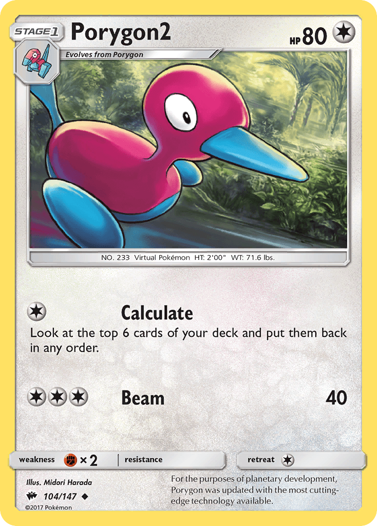 Carta Pokémon Porygon2