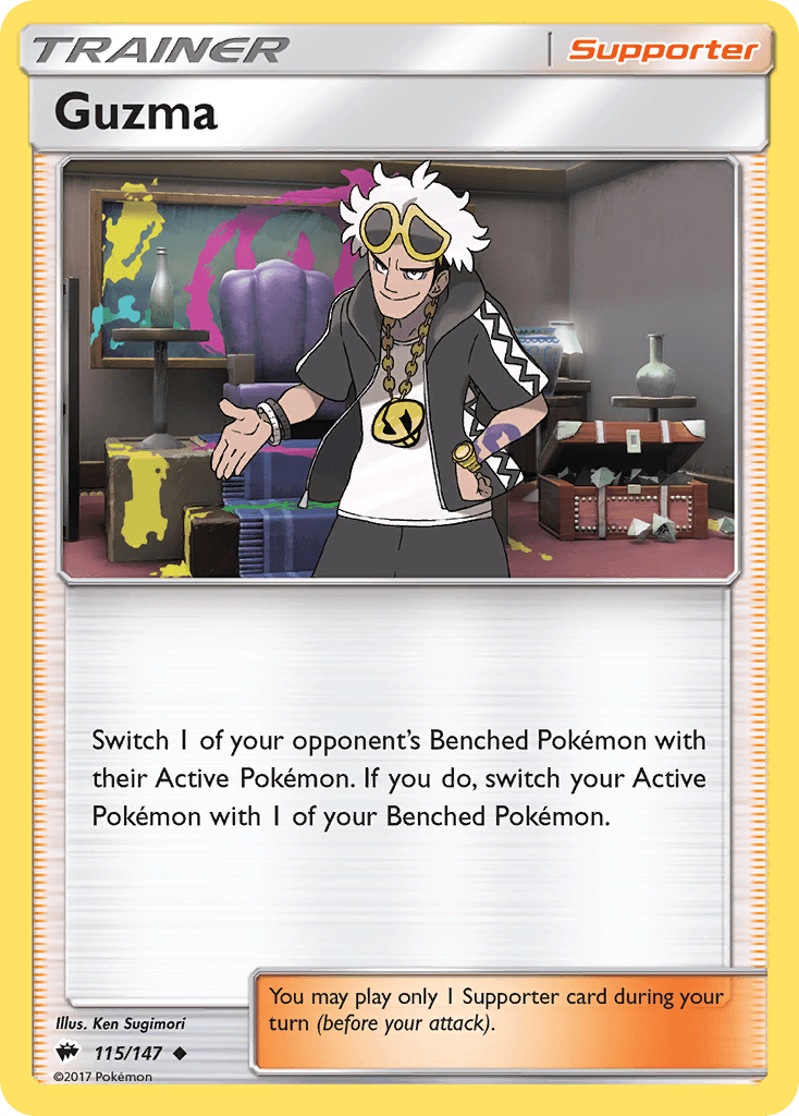 Carta Pokémon Guzma 115