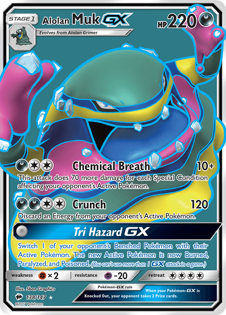 Carta Pokémon Alolan Muk-GX