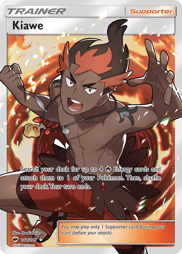 Carta Pokémon Kiawe 144