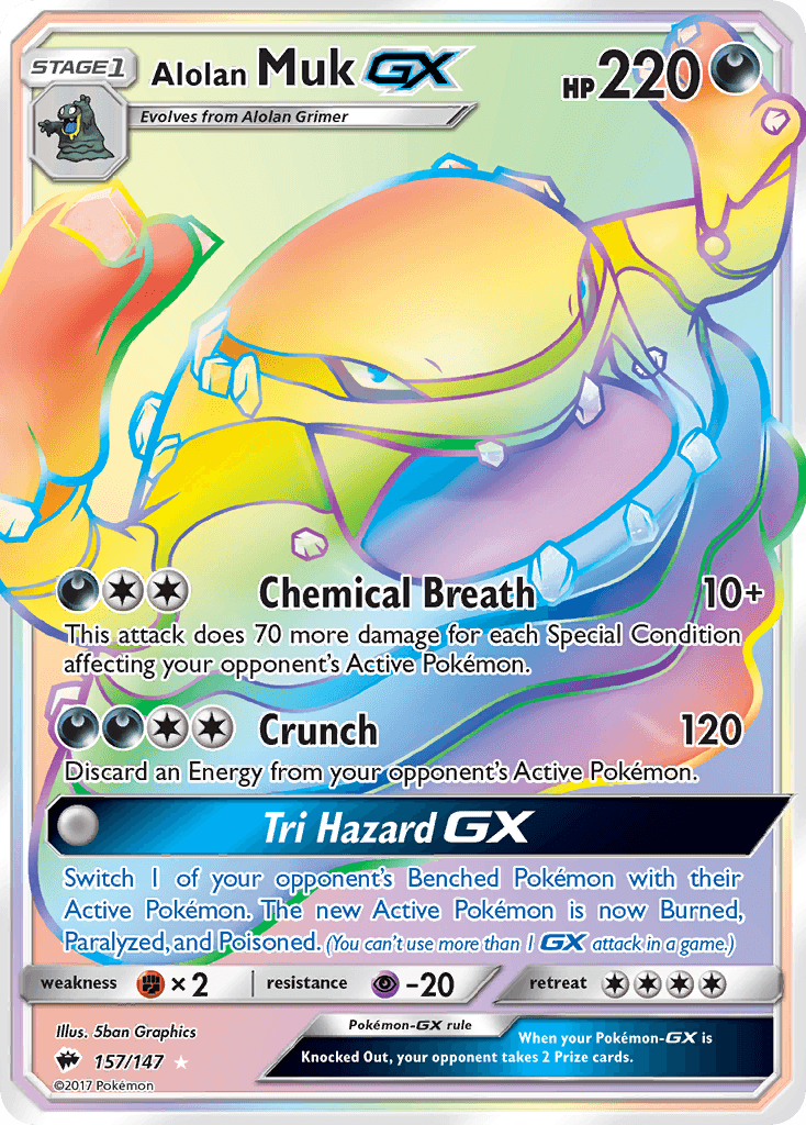 Carta Pokémon Alolan Muk-GX