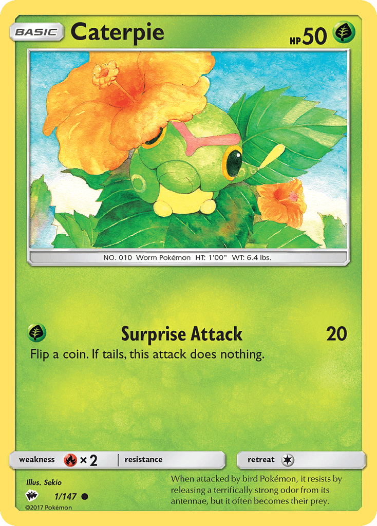 Carta Pokémon Caterpie 1