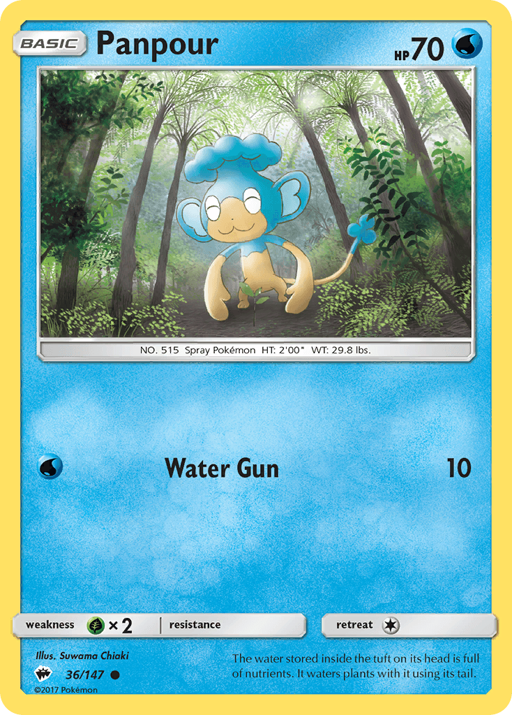 Carta Pokémon Panpour 36