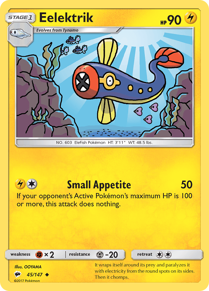 Carta Pokémon Eelektrik 45