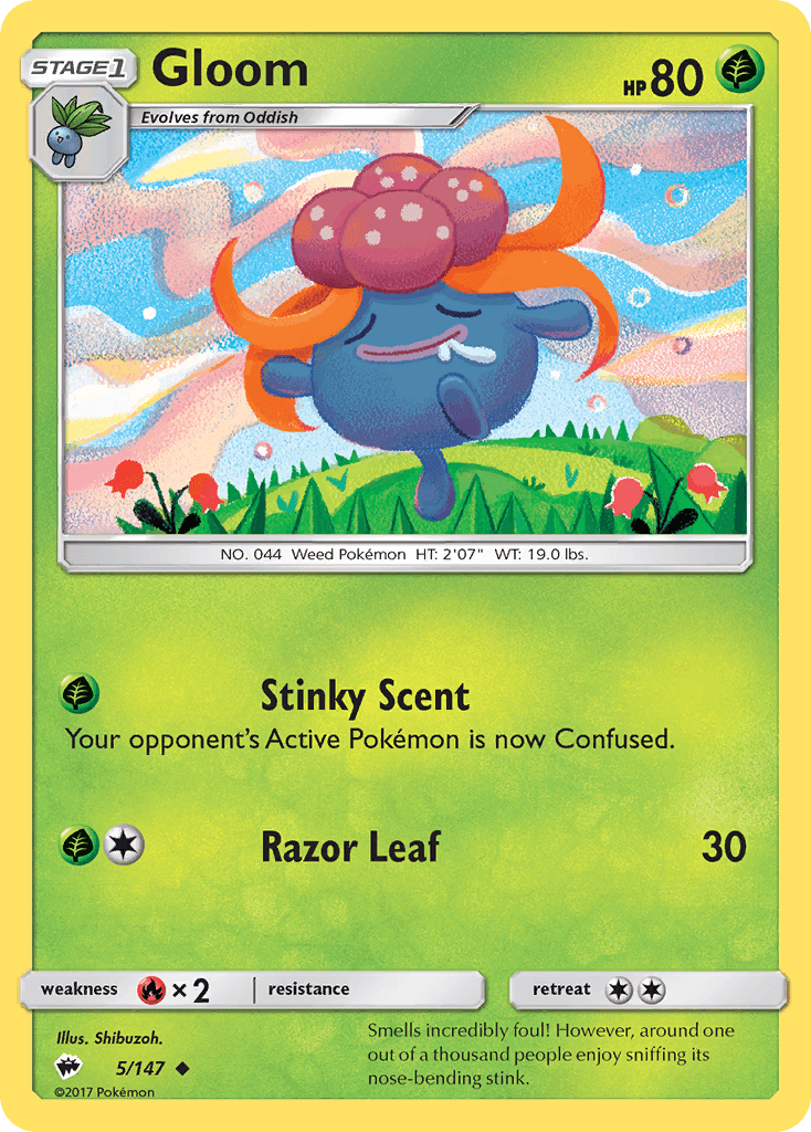 Carta Pokémon Gloom 5