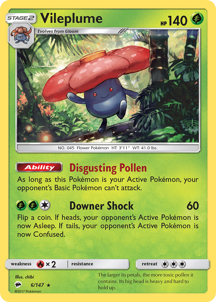 Carta Pokémon Vileplume 6