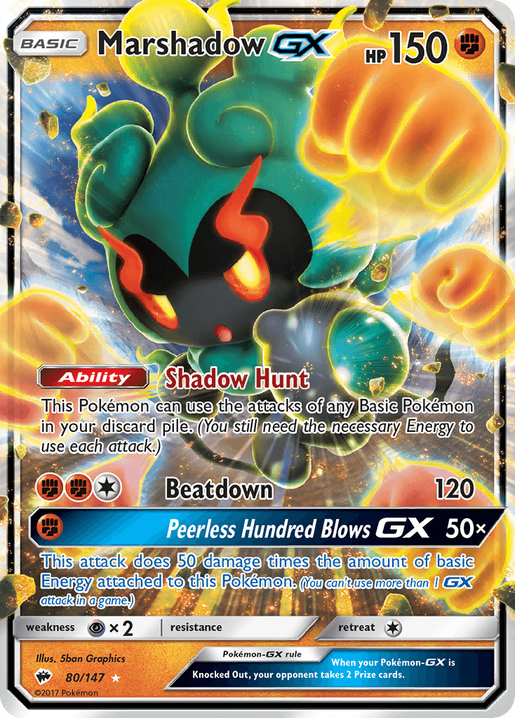 Carta Pokémon Marshadow-GX 80