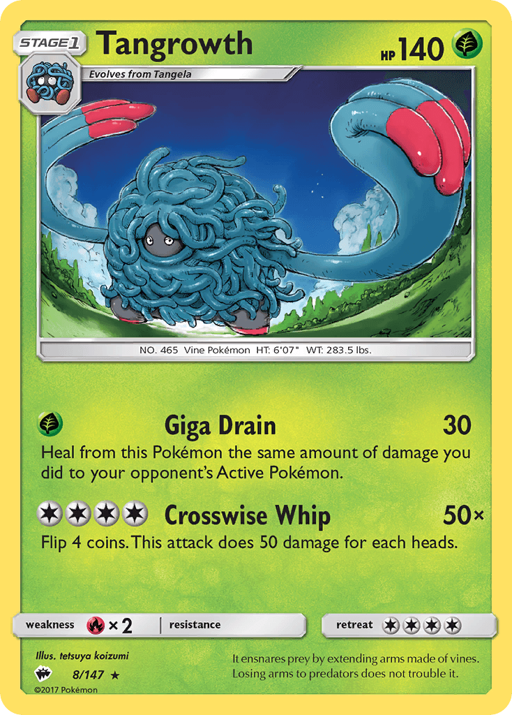 Carta Pokémon Tangrowth 8