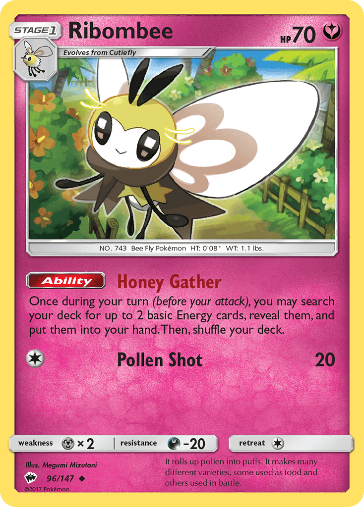 Carta Pokémon Ribombee 96