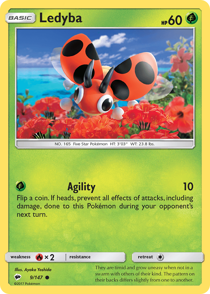 Carta Pokémon Ledyba 9
