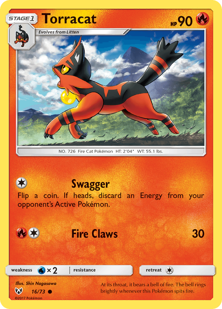 Carta Pokémon Torracat 16