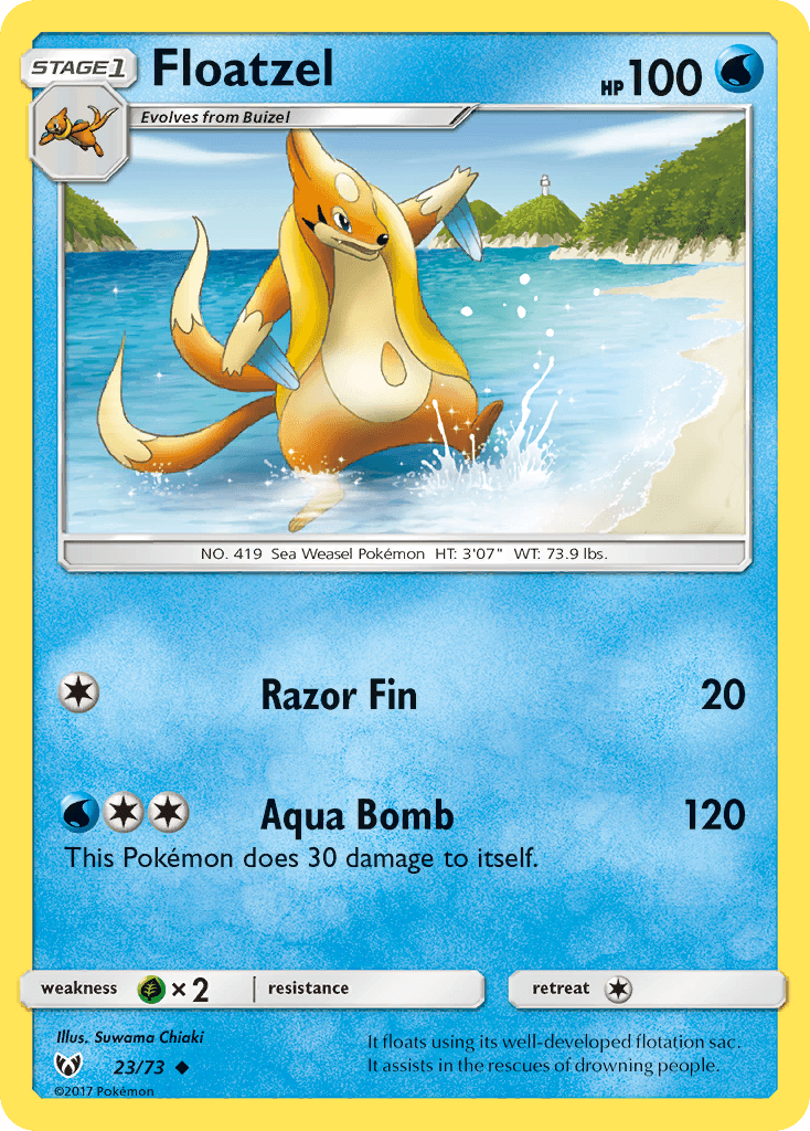 Carta Pokémon Floatzel 23