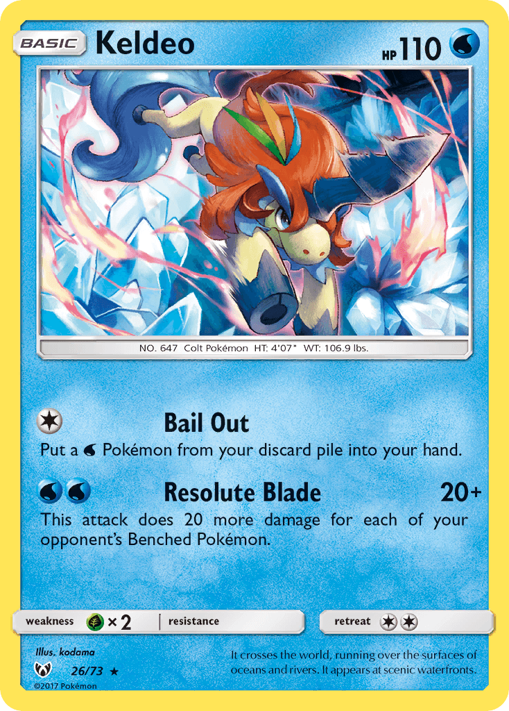 Carta Pokémon Keldeo 26