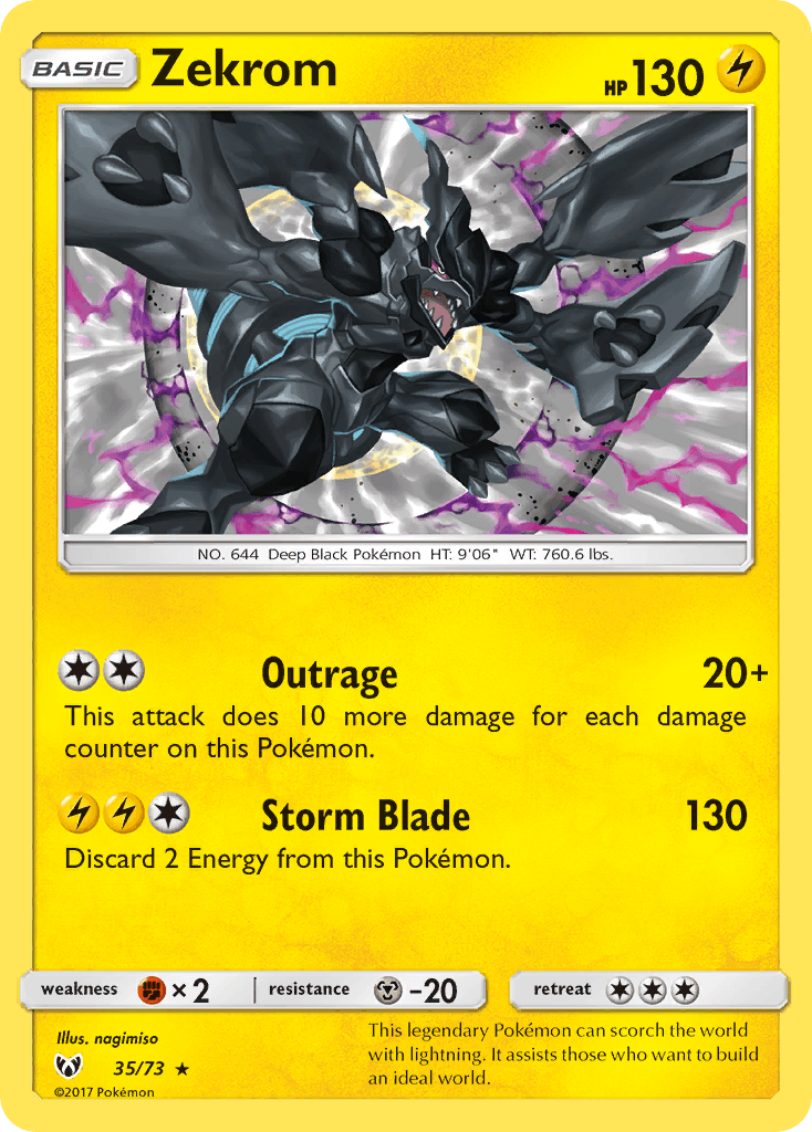 Carta Pokémon Zekrom