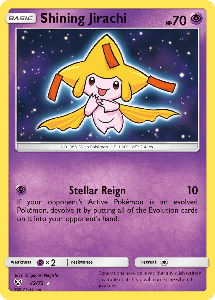 Carta Pokémon Shining Jirachi 42