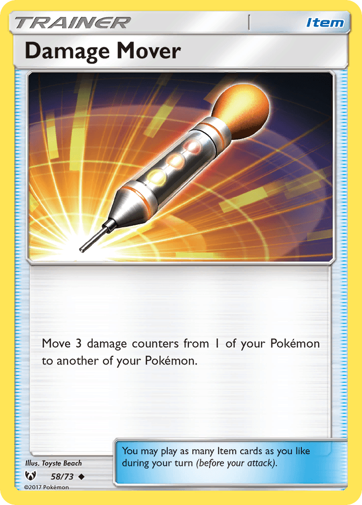 Carta Pokémon Damage Mover 58