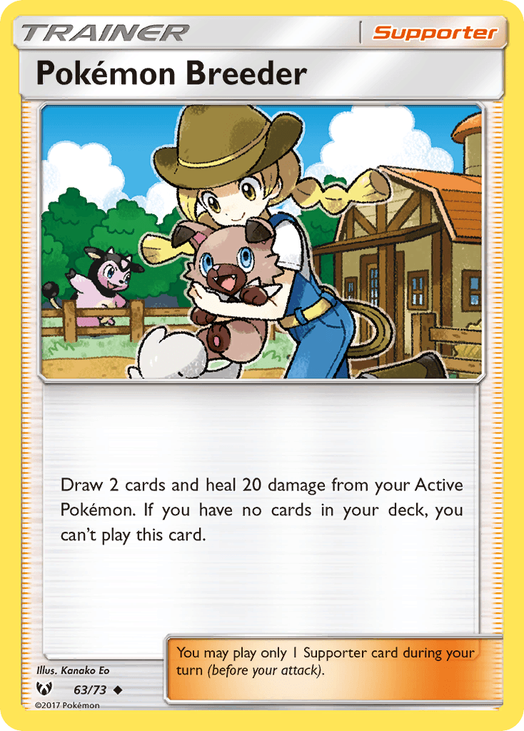 Carta Pokémon Pokémon Breeder 63