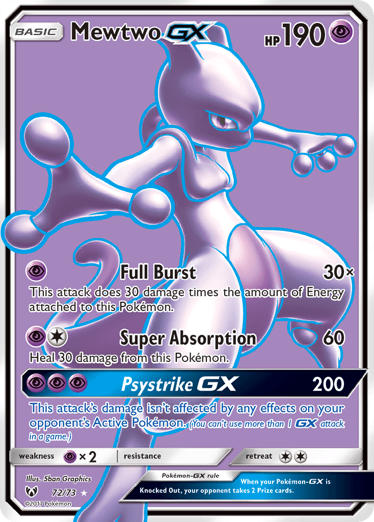 Carta Pokémon Mewtwo-GX