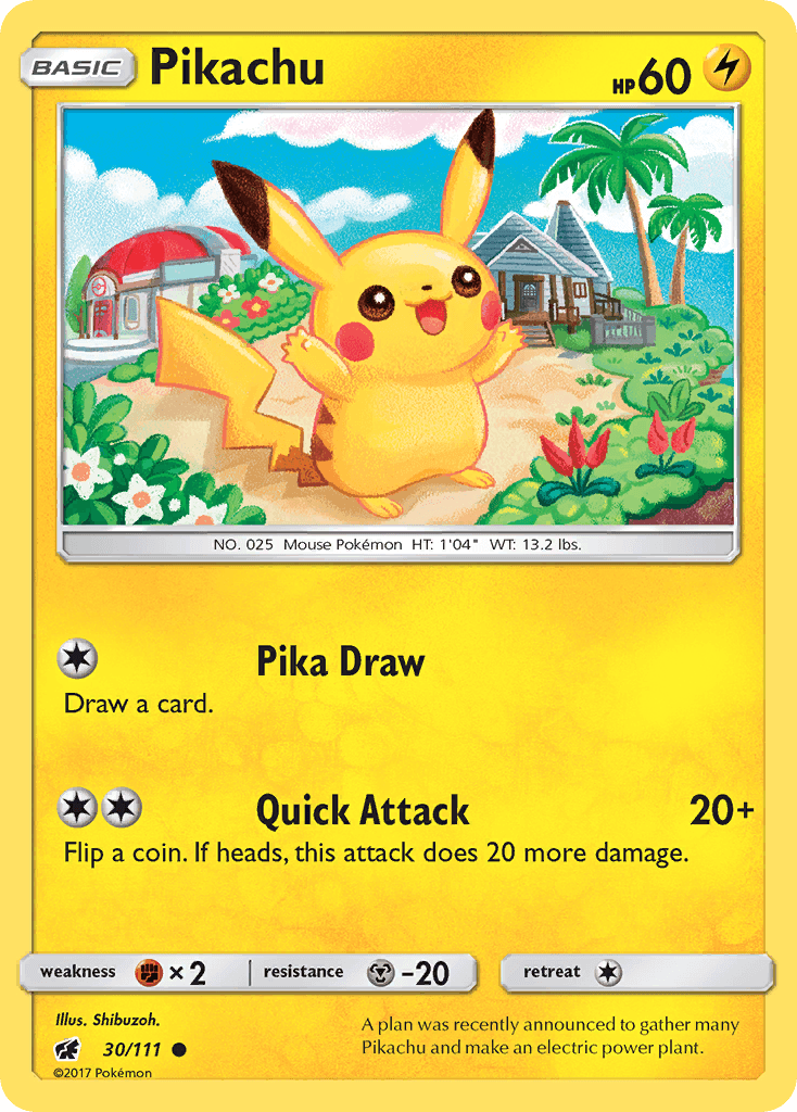 Carta Pokémon Pikachu