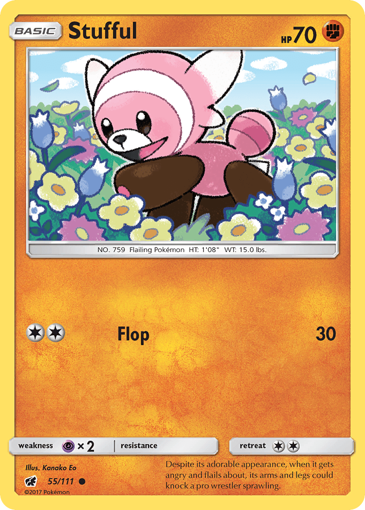Carta Pokémon Stufful 55
