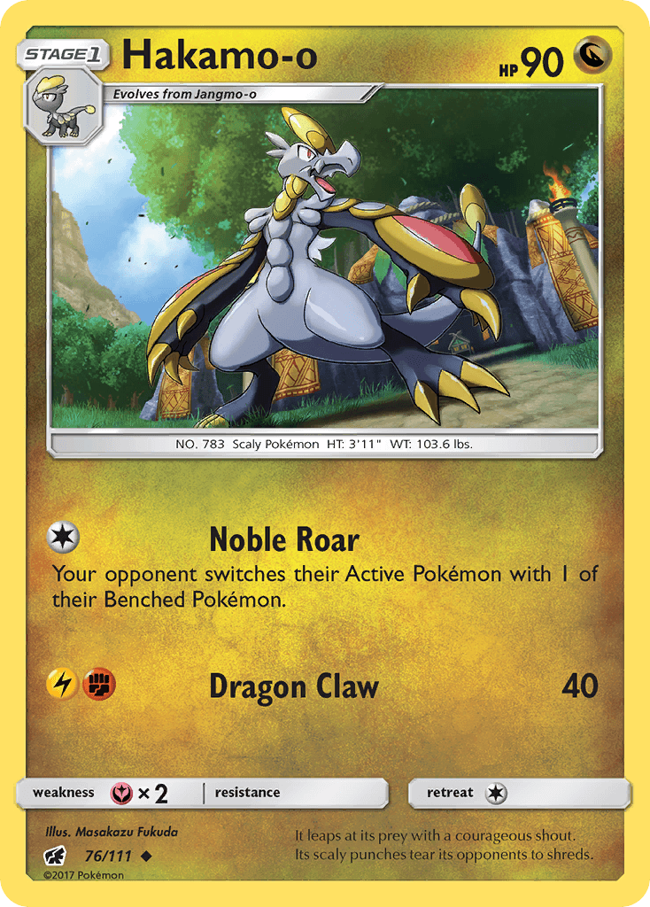 Carta Pokémon Hakamo-o 76