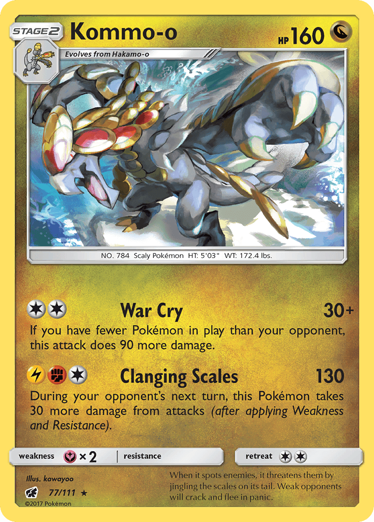 Carta Pokémon Kommo-o 77