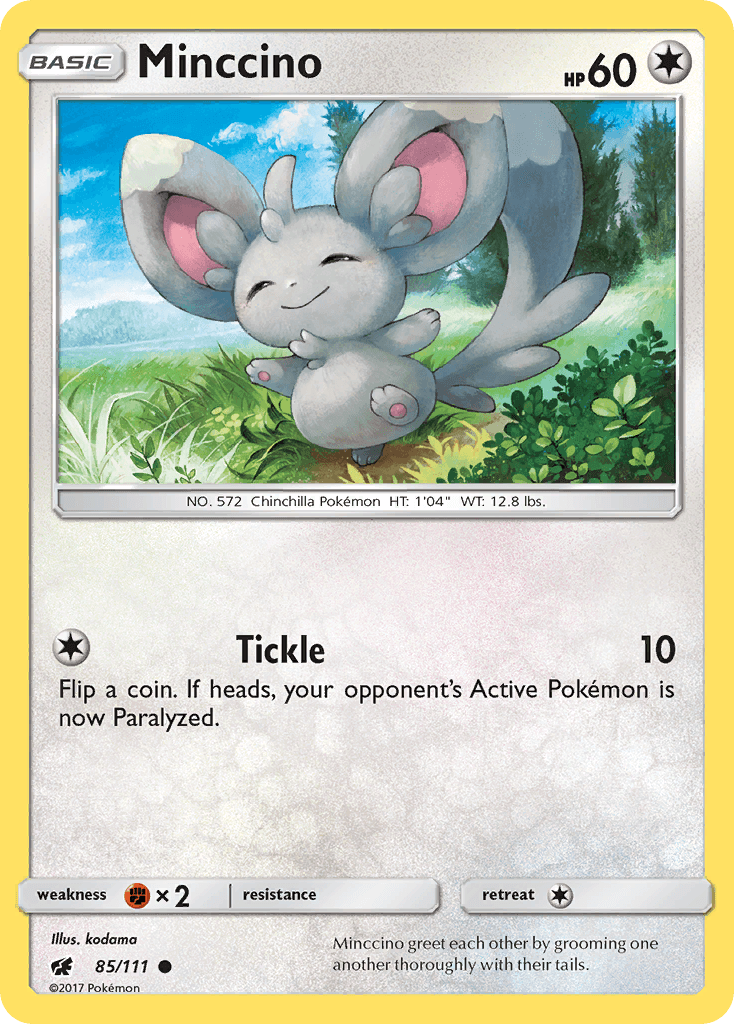 Carta Pokémon Minccino 85