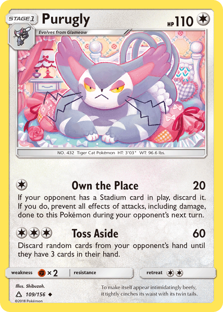 Carta Pokémon Purugly 109