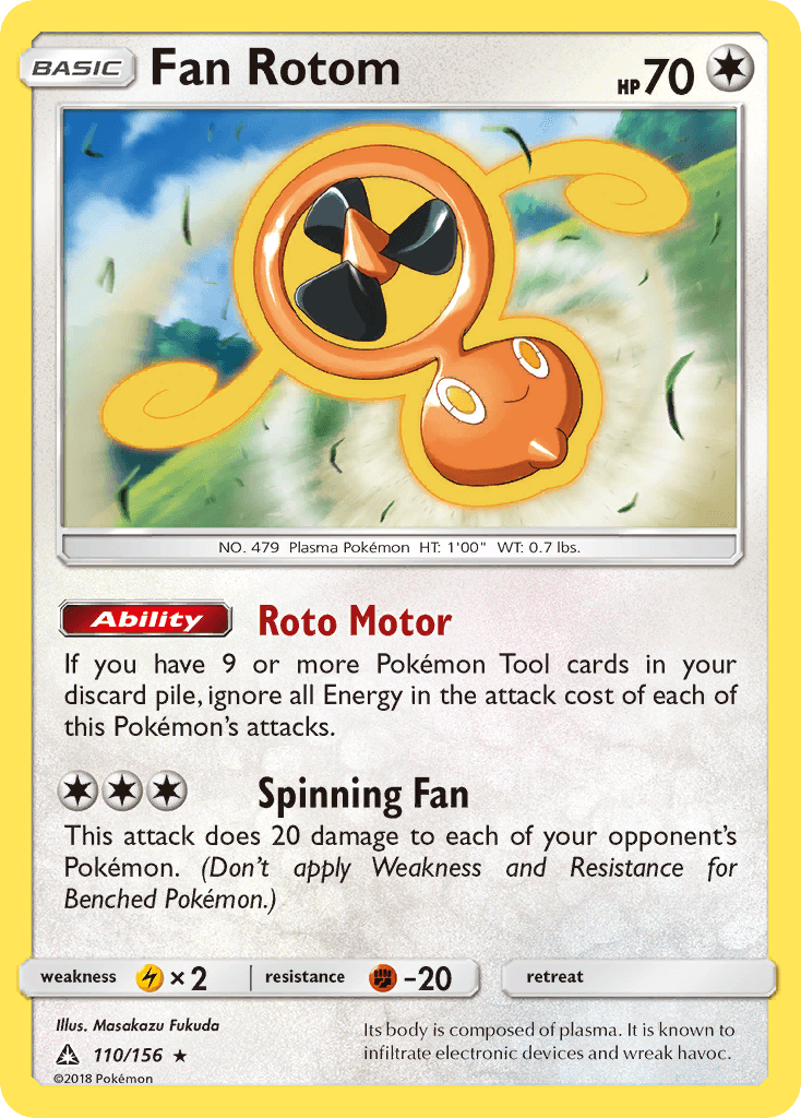 Carta Pokémon Fan Rotom 110