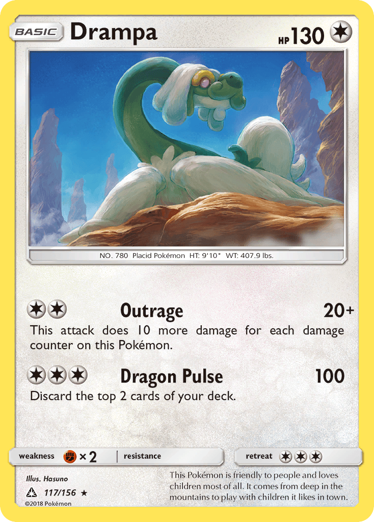 Carta Pokémon Drampa 117